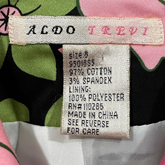 ALDO TREVI Vintage Floral Above Knee Jacket Size 8 - Picture 6 of 8